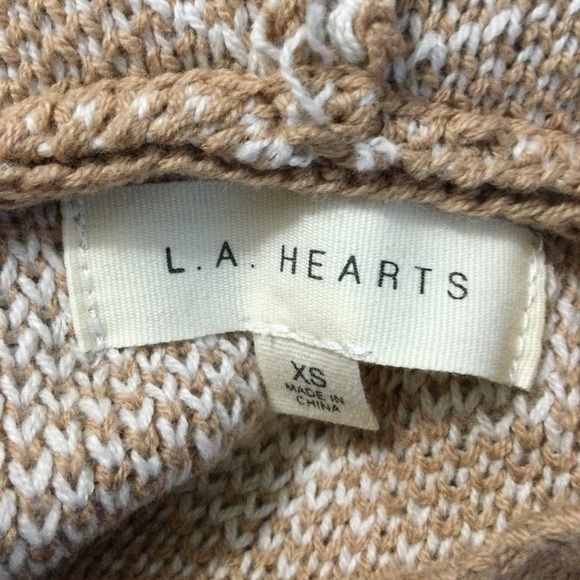 LA Hearts Holly Print Knit Hoodie Sample Size XS - Picture 4 of 7